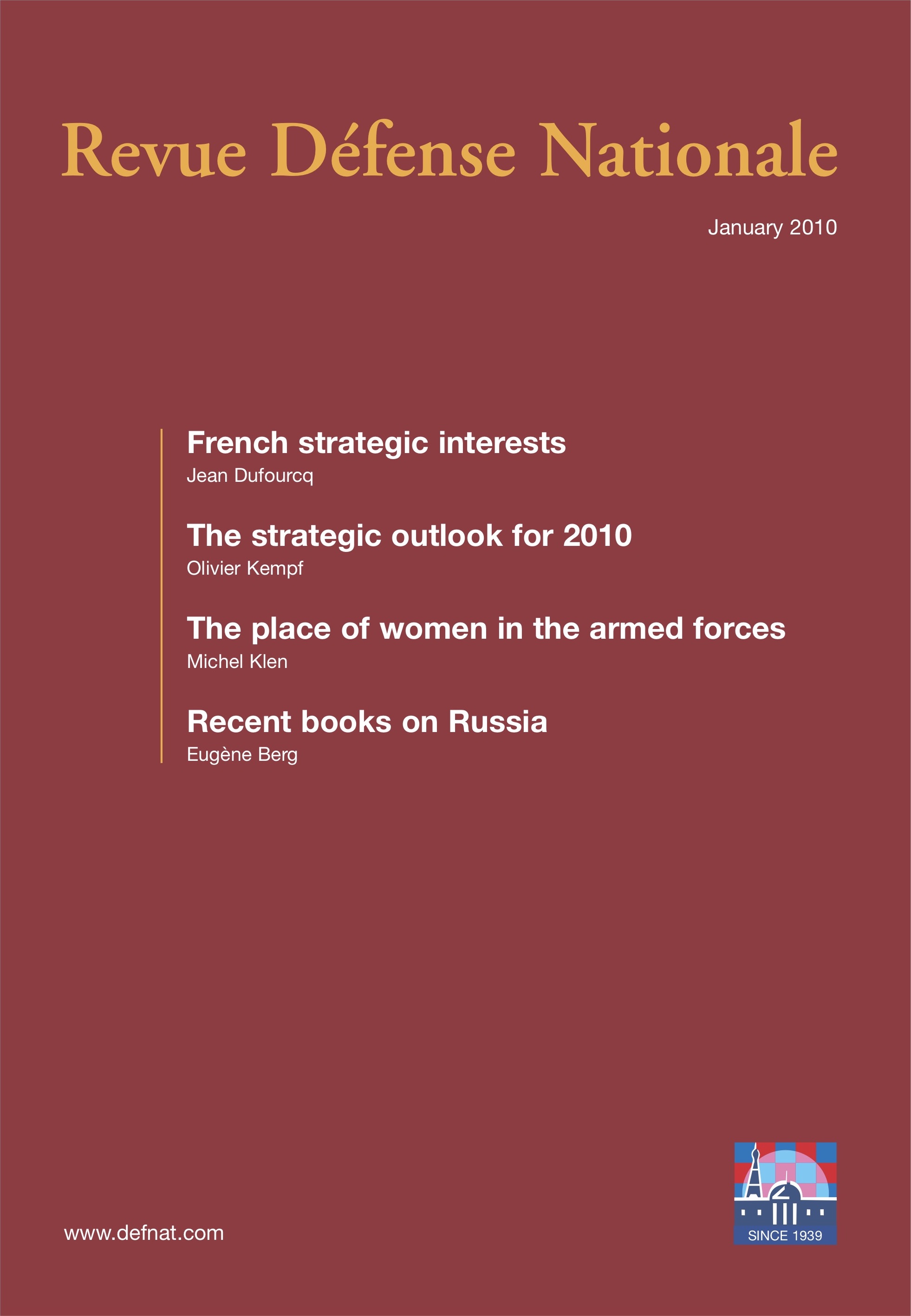 RDN n° 726 - January 2010